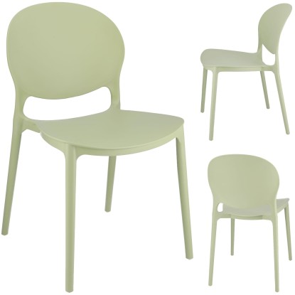 Krzesło JUSTIN plastikowe szałwiowe