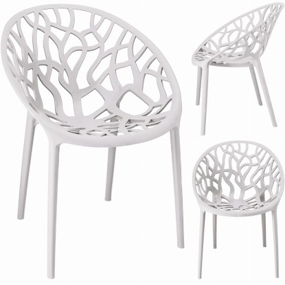 Krzesło ALBERO plastikowe białe