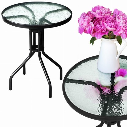 Stolik kawowy czarny - 60 cm