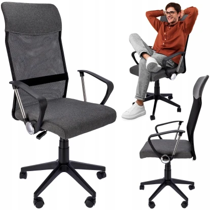 Fotel obrotowy ZOOM - grafitowy