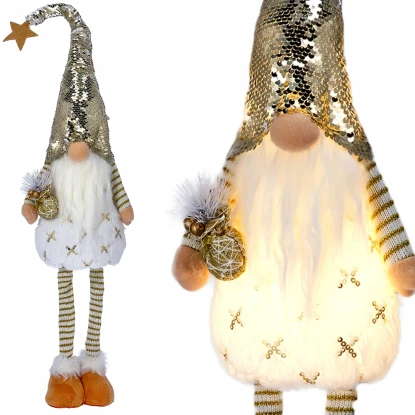Skrzat świąteczny podświetlany - 78 cm