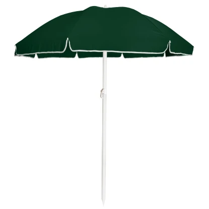 Parasol ogrodowy 240cm - zielony z funkcją łamania