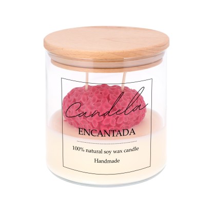 Świeca sojowa w szkle - Serce 280 g