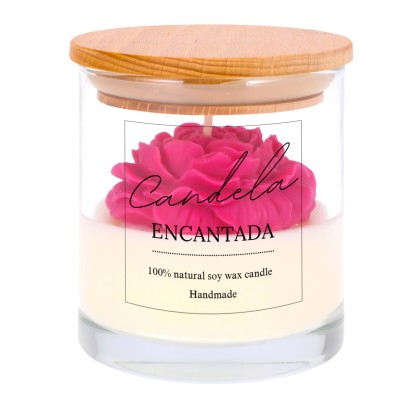 Świeca sojowa w szkle - Piwonia 130 g