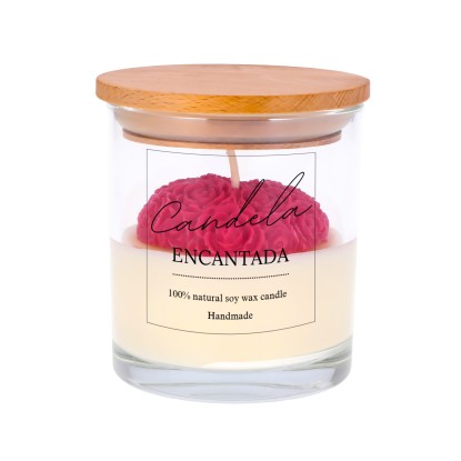 Świeca sojowa w szkle - Serce 130 g