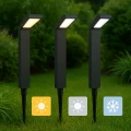 czarna-lampa-solarna-20-led-wbijana-3-tryby-podswietlenia-marka-jumi-wizualizacja-kolory-podswietlenia.webp