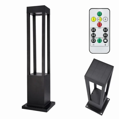 Lampa solarna 20 LED słupek oświetleniowy - 60 cm sterowany pilotem