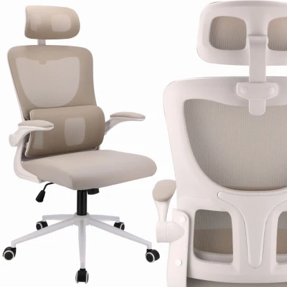 Fotel ergonomiczny biurowy ZEO - beżowy