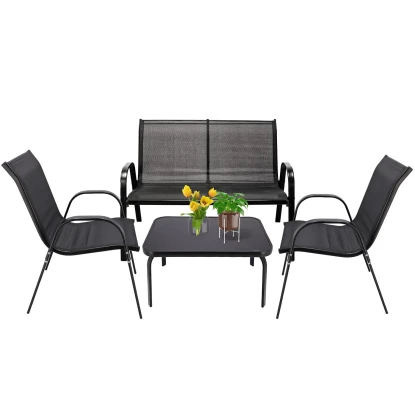 Meble ogrodowe FIESTA - stolik, sofa, 2 fotele