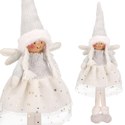 Aniołek świąteczny dziewczynka - 50 cm