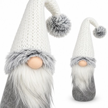 Skrzat świąteczny z pomponem - 31 cm