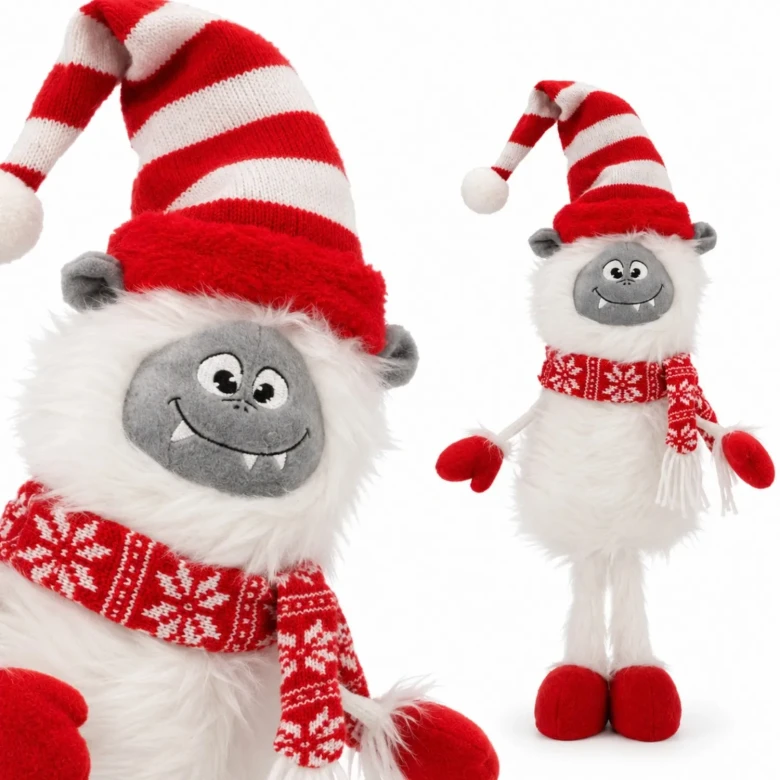 skrzat-swiateczny-yeti-bialy-czerwony-48-cm.webp