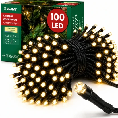 Lampki choinkowe 100 LED - Ciepły biały