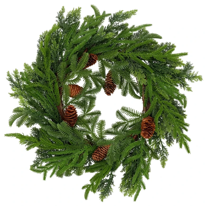 wianek-bozonarodzeniowy-50x50-zielony-szyszki-dekoracja-drzwi.webp