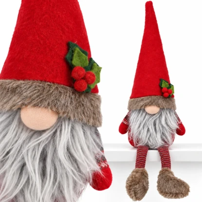 Skrzat świąteczny z wiszącymi nogami - 45 cm