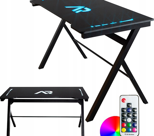 komfortowy stół gamingowy dla gracza w domu lub biurze