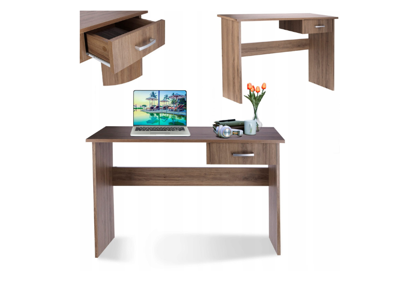 biurko modułowe ciemny dąb