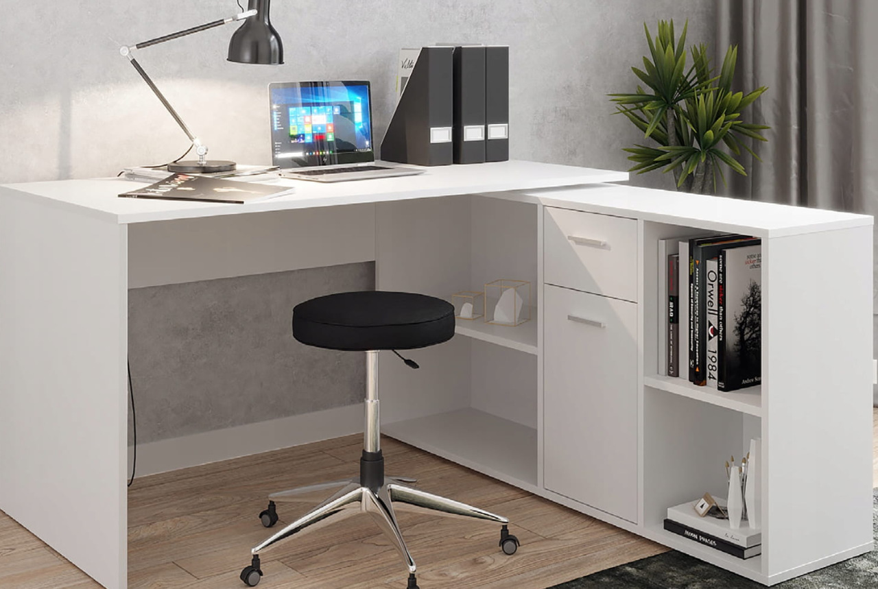 biurko narożne białe Jumi sklep online