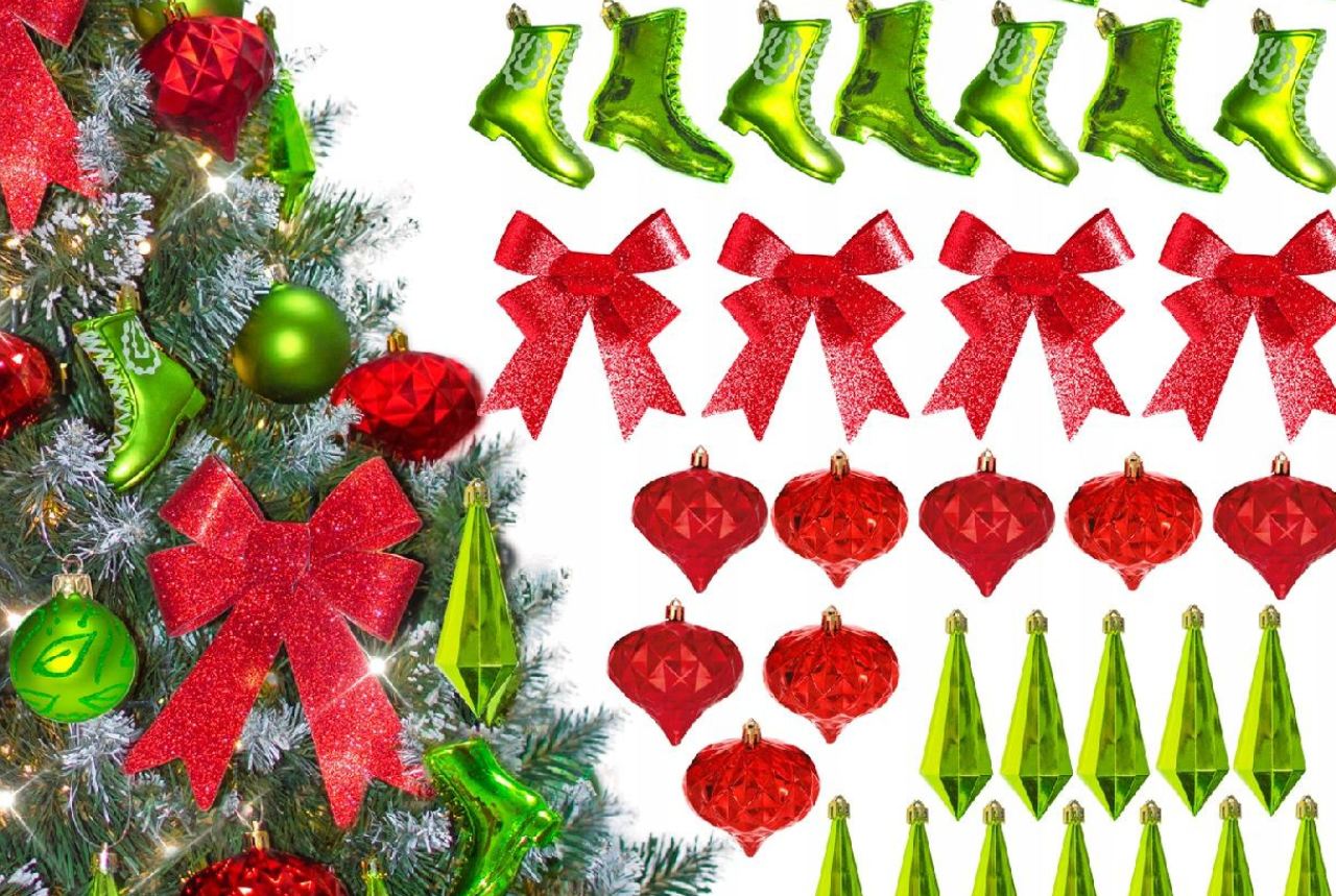 bombki choinkowe w różnych kolorach zestaw Jumi