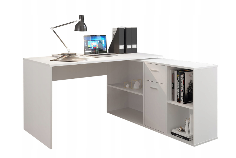 biurko narożne białe Jumi