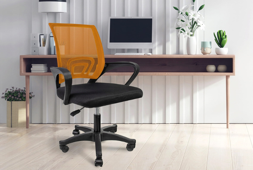 meble do biura krzesło SMART pomarańczowe Jumi