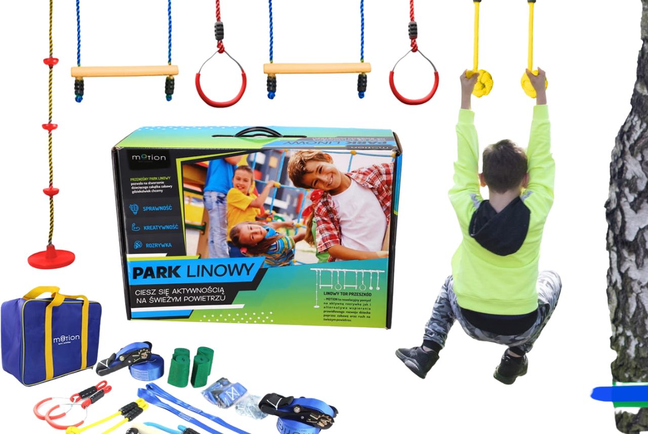 przenośny tor przeszkód park linowy od Jumi
