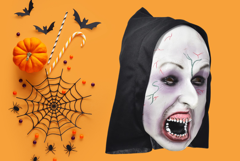 maska zakonnica przebrania na Halloween jumi.pl