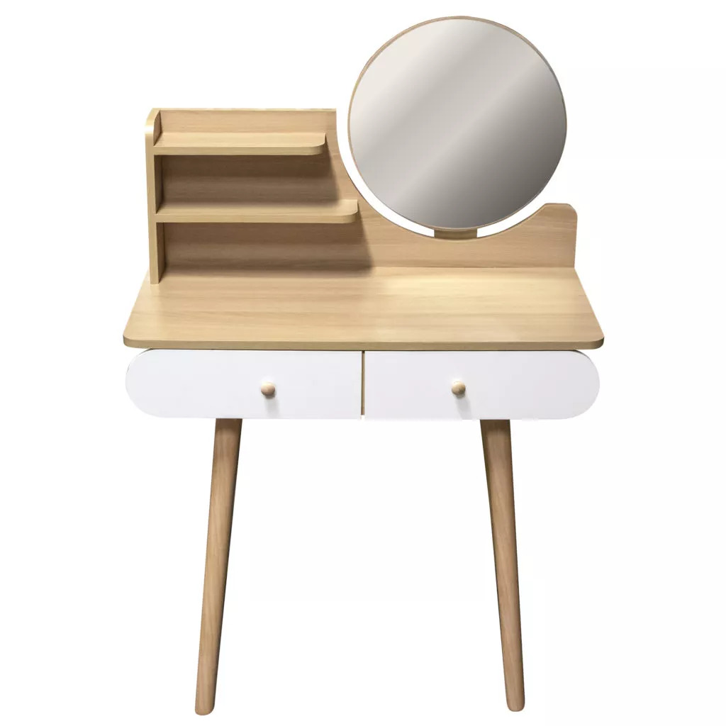 toaletka kosmetyczna z blatem i lustrem Jumi