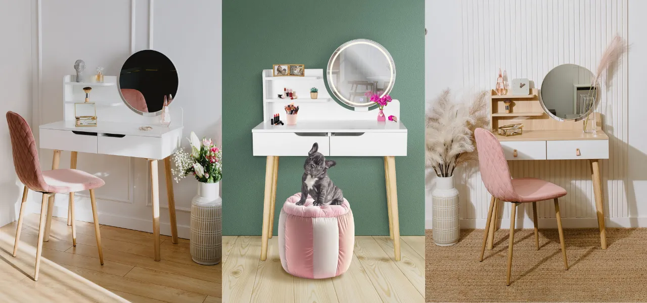 prezent śwąteczny dla niej - toaletka z lustrem