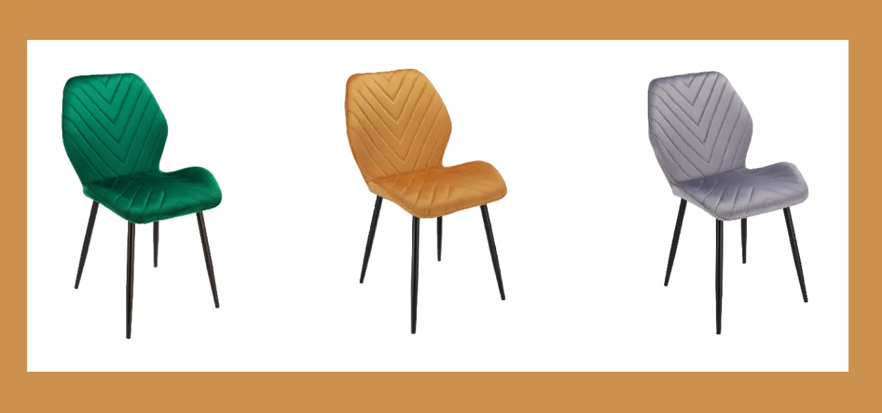 krzesło welurowe w wielu kolorach - niższa cena