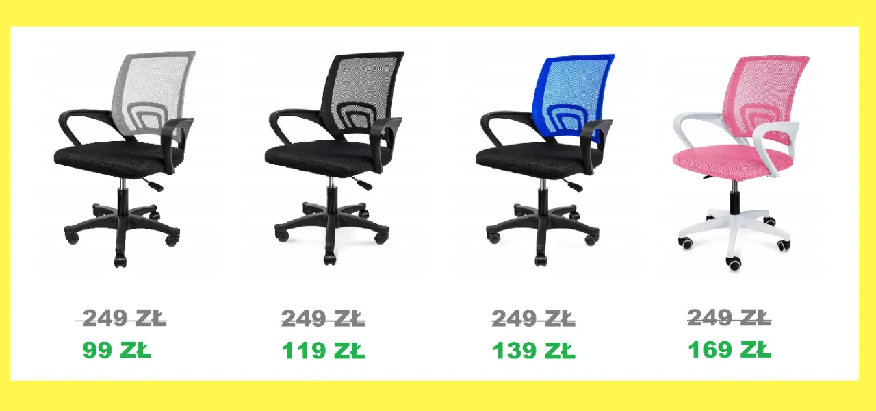promocja na krzesła obrotowe smart